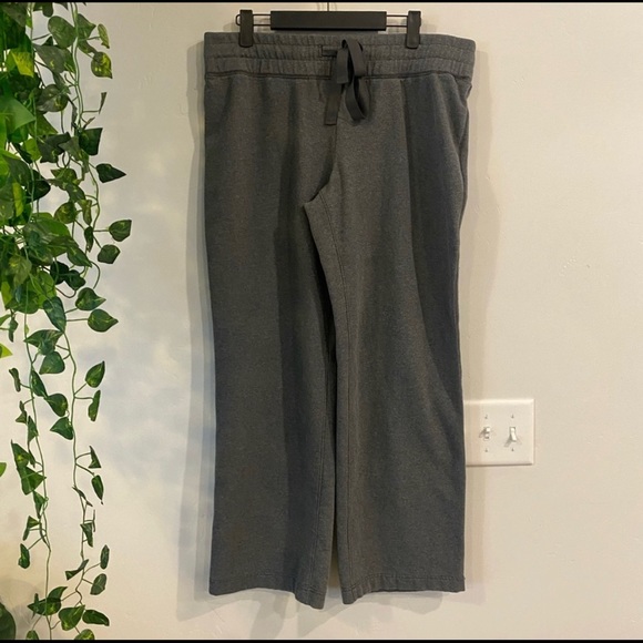 Eddie Bauer wide leg gray sweat pants - Picture 2 of 5